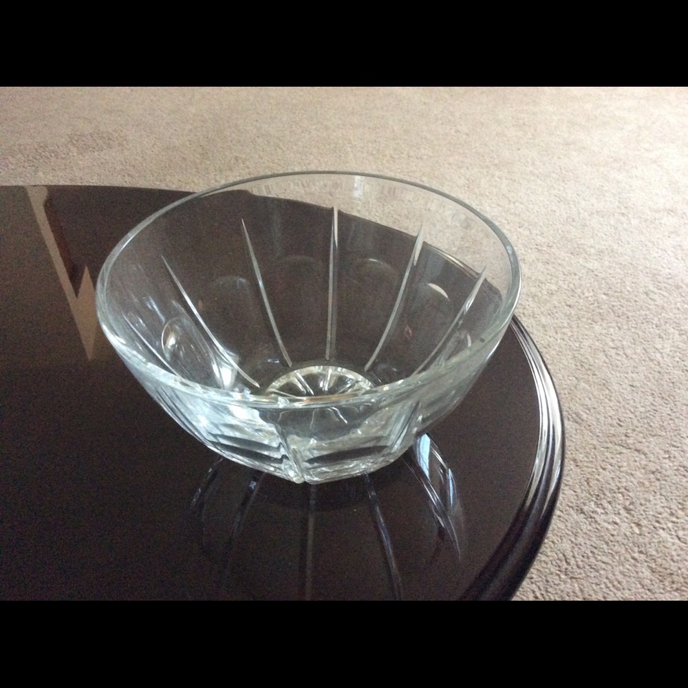 Heavy crystal bowl